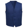 V65 Signature Navy Blue Tailored 2 Pocket Unisex Vest (Small)